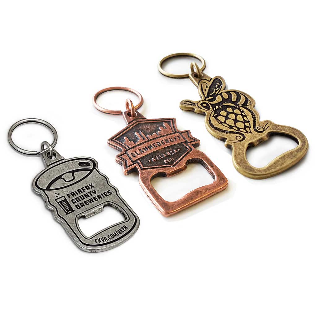 Metal Keychain in Custom Shape - Classic